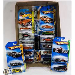 FLAT OF HOTWHEELS COLLECTOR CARS ON CHOICE.