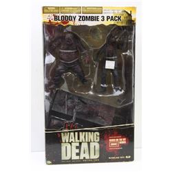 THE WALKING DEAD SERIES 2 BLOODY ZOMBIE 3 PACK