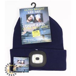NEW! ULTRA BRIGHT LED HEADLIGHT TOQUE (BLUE)