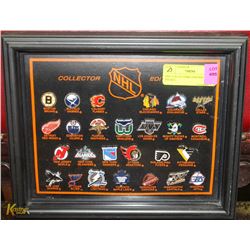 NHL COLLECTORS' EDITION FRAMED PIN SET