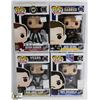 Image 1 : LOT OF 4 ASSORTED FUNKO POP VINYL FIGURES.