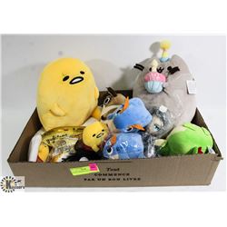 FLAT OF ASSORTED PLUSH TOYS. - ON CHOICE