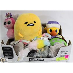 FLAT OF ASSORTED PLUSH TOYS. - ON CHOICE