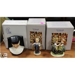 LOT OF THREE COLLECTIBLE HUMMEL FIGURES.