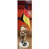 Image 1 : COLLECTIBLE HUMMEL FIGURE HOLDING GERMAN FLAG.