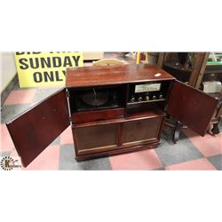 VINTAGE WOOD VIKING CONSOLE STEREO