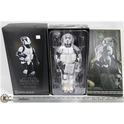SIXTH SCALE STAR WARS SCOUT TROOPER FIGURE.
