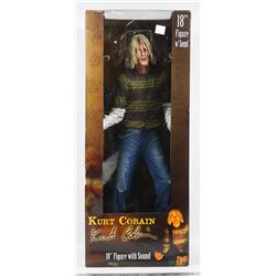 18" KURT COBAIN FIGURE WITH SOUND.