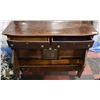 Image 3 : ANTIQUE OAK SIDEBOARD 46"X20"X49.5".