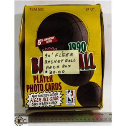 BOX OF 1990 FLEER BASKETBALL RACK PACKS