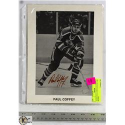 SIGNED PAUL COFFEE 8X10 PICTURE NO COA