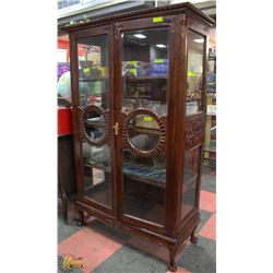 SOLID WOOD ART DECCO CABINET 46" X 75"