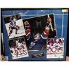 Image 1 : EDMONTON OILERS 5 STANLEY CUP FRAMED PHOTO DISPLAY