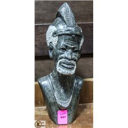 SOAP STONE AFRICAN FIGURE.