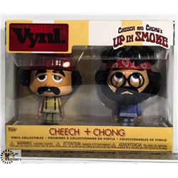 VINYL CHEECH & CHONG UP IN SMOKE FIGURES.