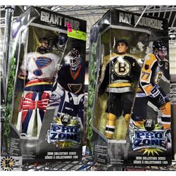 PAIR OF NHL PRO ZONE 1998 FIGURES RAY BOURQUE &