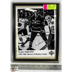MONTREAL CANADIENS FRANK MAHOVLICH SIGNED PICTURE