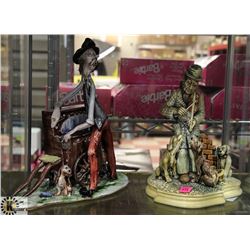 LOT OF 2 OLD MAN FIGURES.