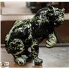 BEAR FACED PANTHER SOAP STONE CARVING