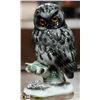 WEST GERMANY PORCELAIN OWL ORNAMENT