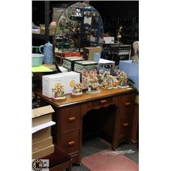 ANTIQUE VANITY, 43"X18"X64".