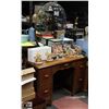 Image 1 : ANTIQUE VANITY, 43"X18"X64".