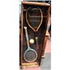 Image 1 : SHADOW BOX OF VINTAGE STYLE TENNIS RACKETS