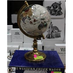 SEMI PRECIOUS GEMSTONE DECORATIVE GLOBE