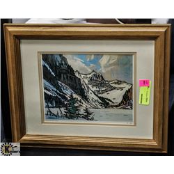 SPRING AT LAKE LOUISE FRAMED PRINT