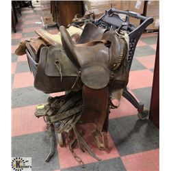 ANTIQUE HORSE SADDLE