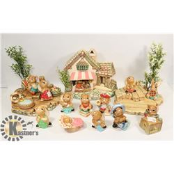 SHELF 3) LARGE LOT OF ASSORTED PENDELFIN ORNAMENTS