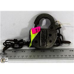 ANTIQUE CNR RAILWAY PADLOCK.