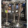 Image 1 : SET OF THREE SILVER PLATED BIRKS STEM VASES.
