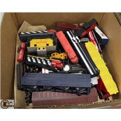 BOX OF MODEL TRAIN CARS ON CHOICE