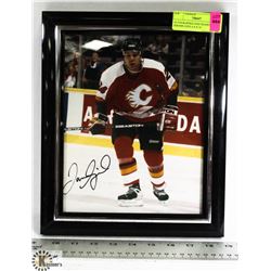 AUTOGRAPHED AND FRAMED JEROME IGINLA 8 X 10