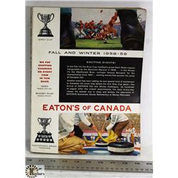 VINTAGE 1958-59 FALL & WINTER EATON'S CATALOGUE