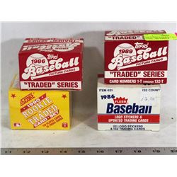 1986 FLEER BASEBALL SET, 1986 TOPPS, 1989 TOPPS &
