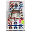 Image 1 : RETAIL DISPLAY OF BASEBALL BUTTONS W/ PACKAGES