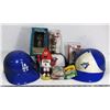 Image 1 : LARGE FLAT OF BASEBALL COLLECTIBLES INCLUDES 2