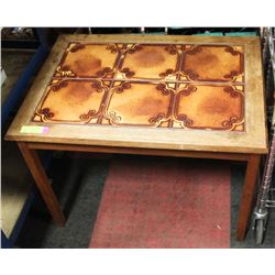 AUTHENTIC CERAMIC TILE SIDE TABLE BY DANISH DESIGN