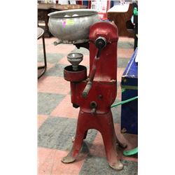 ANTIQUE RED METAL CREAM SEPARATOR