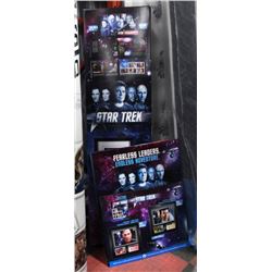 60" STAR TREK STAMP DISPLAY STAND & POSTERS.