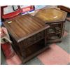 Image 1 : LOT OF 2 VINTAGE END TABLES (23"X27"X21" &