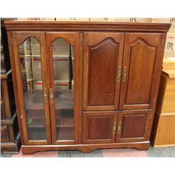 WOOD TV ENTERTAINMENT UNIT, 55"X22"X54".