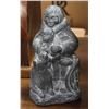 Image 1 : ESKIMO WITH DOGS SOAPSTONE CARVING FIGURE.