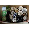 Image 1 : 13 MUG STEIN & COLLECTIBLE MUG LOT & 3 GLASS PETRO
