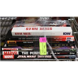 LOT OF 8 MARVEL/IDW GRAPHIC NOVELS.