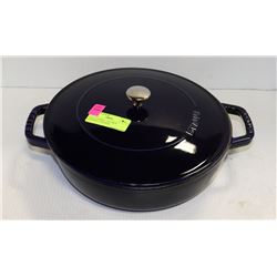 STAUB ENAMEL CAST IRON COVERED CASSEROLE
