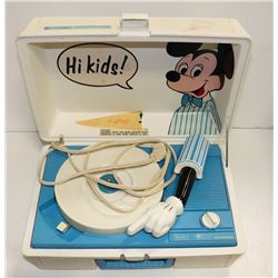 VINTAGE MICKEY MOUSE RECORD PLAYER