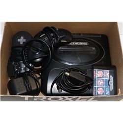 SEGA GENESIS, 2 CONTROLLERS, CABLES, GAME, WORKS